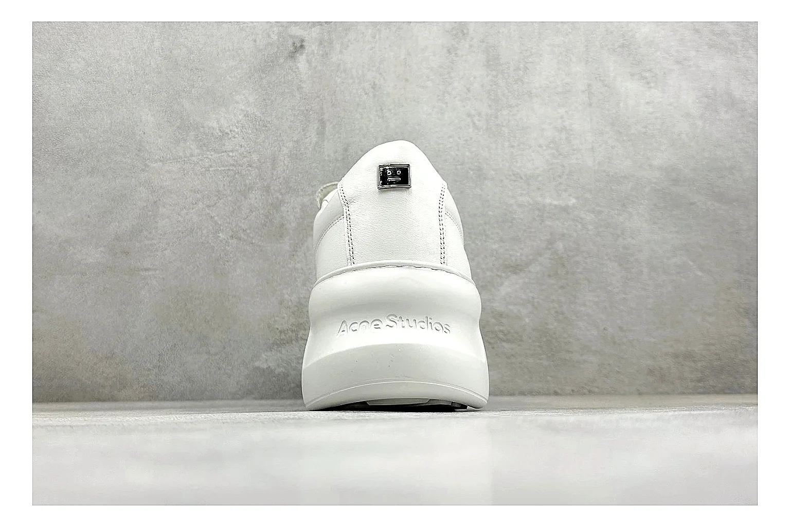 Acne Studios Velcro White Mid-Top shopping brief image showing white leather panels, broad hook-and-loop straps, padded mid-top collar, and a clean rubber sole thumbnail 6