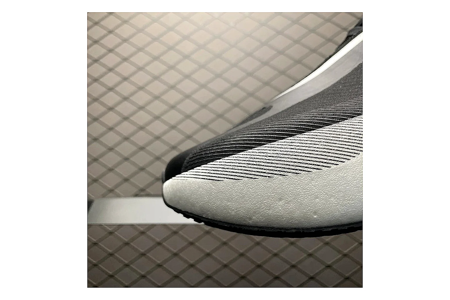 Adidas Adistar Cushion Grey Black shopping brief image showing black grey adistar cushion runner with mixed upper and runner shape thumbnail 3