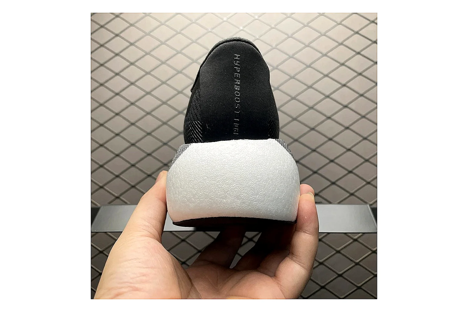 Adidas Adistar Cushion Grey Black shopping brief image showing black grey adistar cushion runner with mixed upper and runner shape thumbnail 4