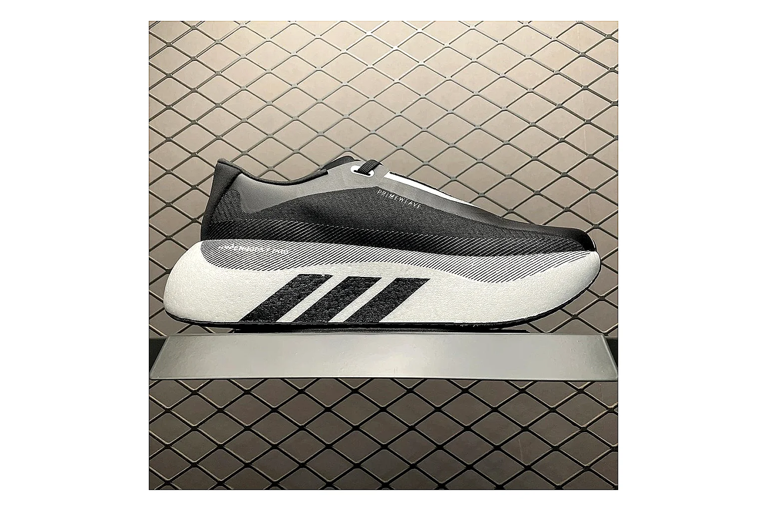 Adidas Adistar Cushion Grey Black shopping brief image showing black grey adistar cushion runner with mixed upper and runner shape thumbnail 5