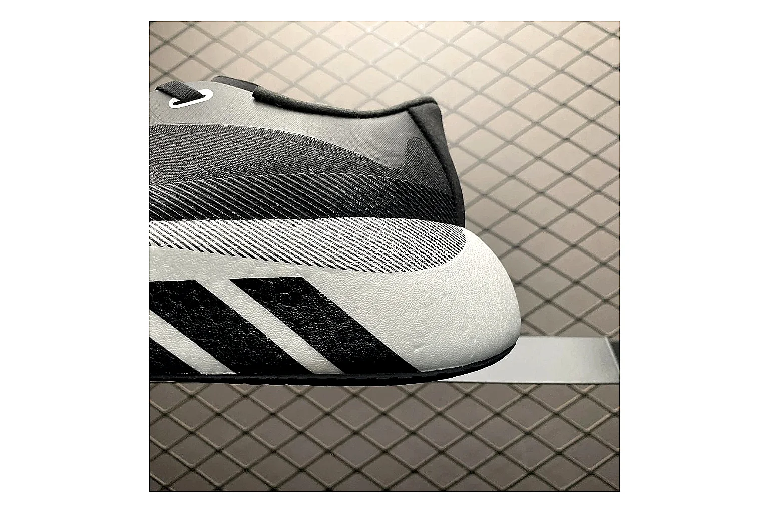 Adidas Adistar Cushion Grey Black shopping brief image showing black grey adistar cushion runner with mixed upper and runner shape thumbnail 6