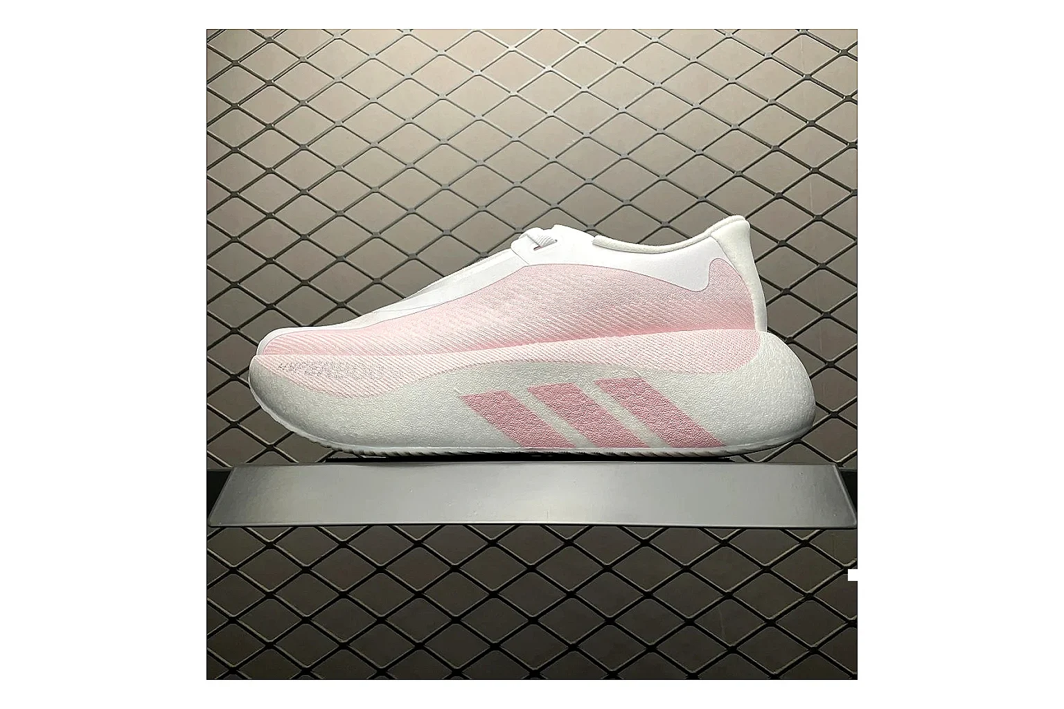 Adidas Adistar Cushion Pink shopping brief image showing white pink adistar cushion runner with mixed upper and runner shape
