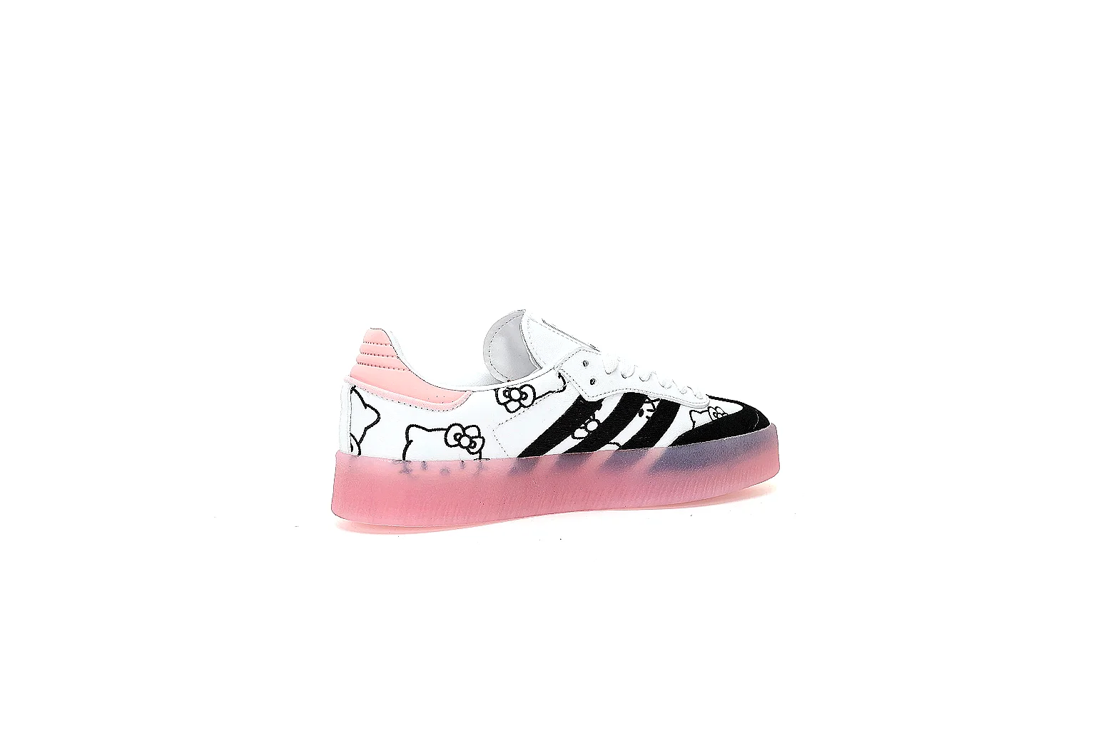 GogoBuy agent brief photos for Adidas Black White Pink Samba Style Sneaker thumbnail 5