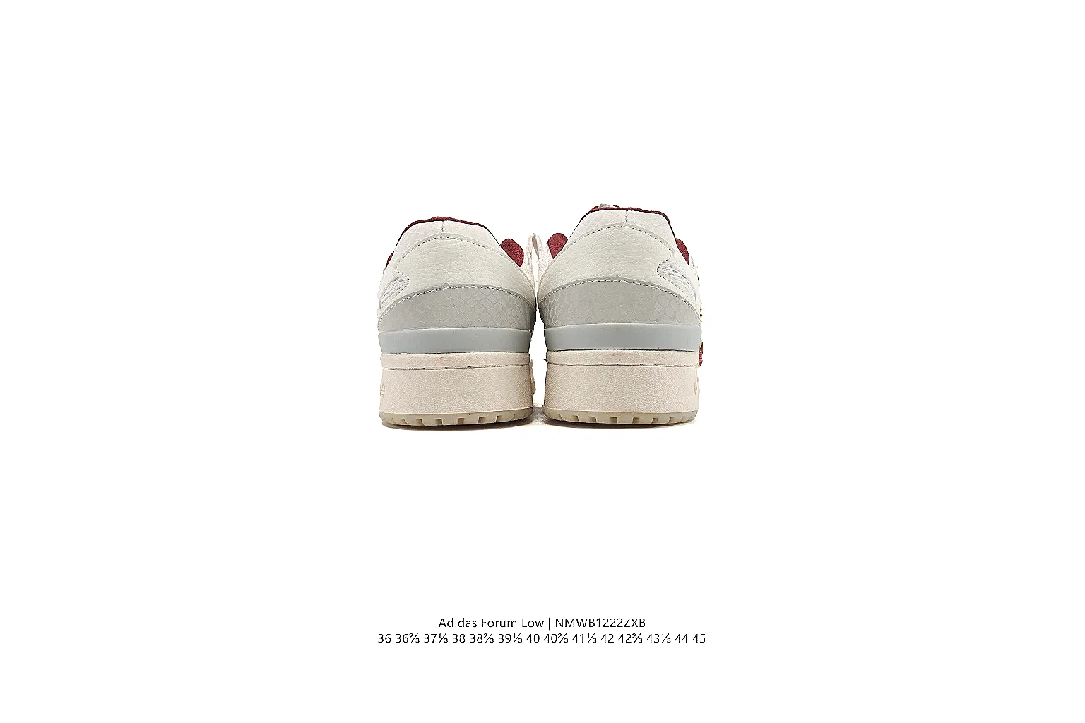gogobuy.cloud Adidas White Burgundy Campus Low 0959 White Burgundy low-top product image thumbnail 2