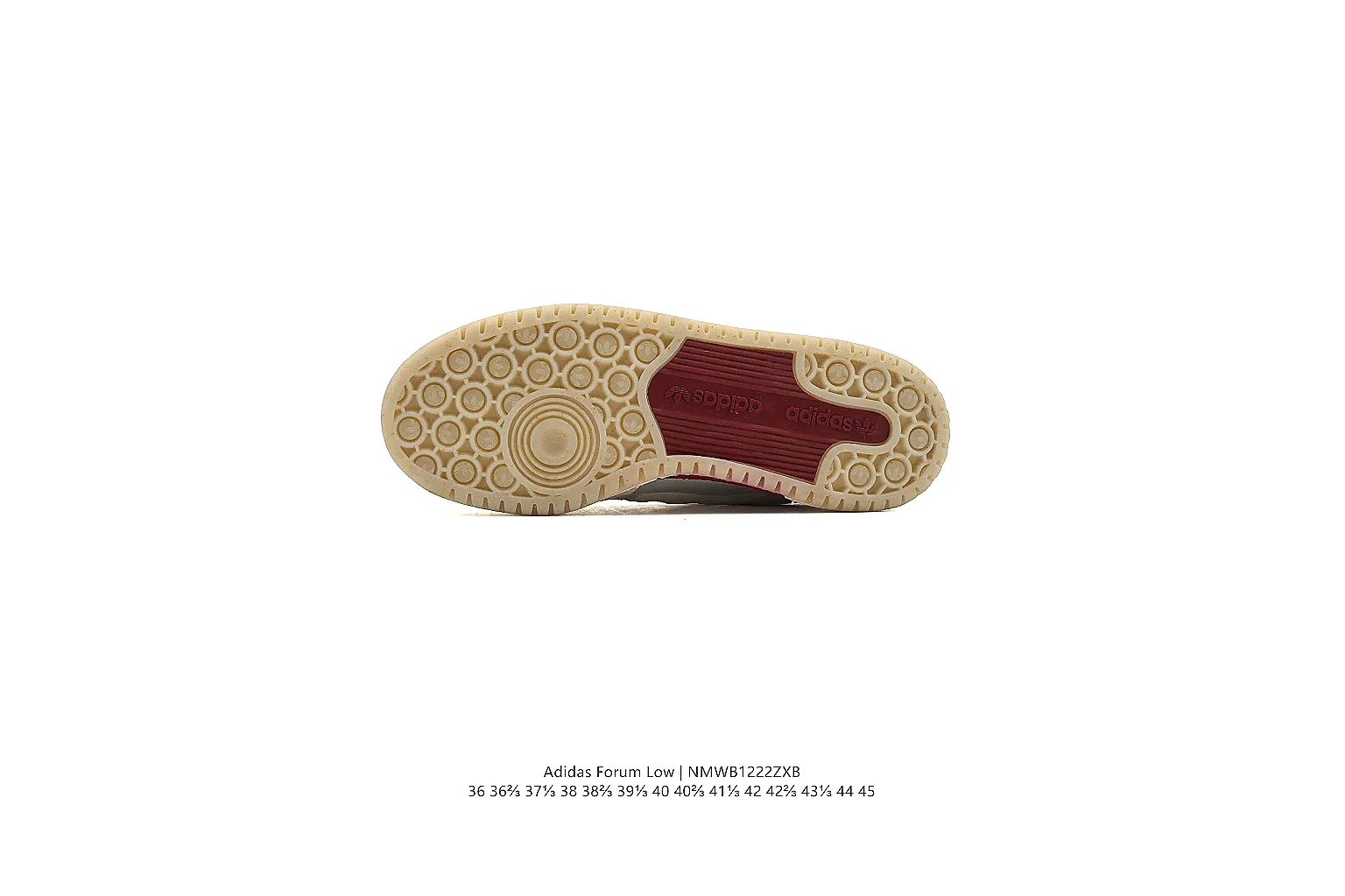 gogobuy.cloud Adidas White Burgundy Campus Low 0959 White Burgundy low-top product image thumbnail 3