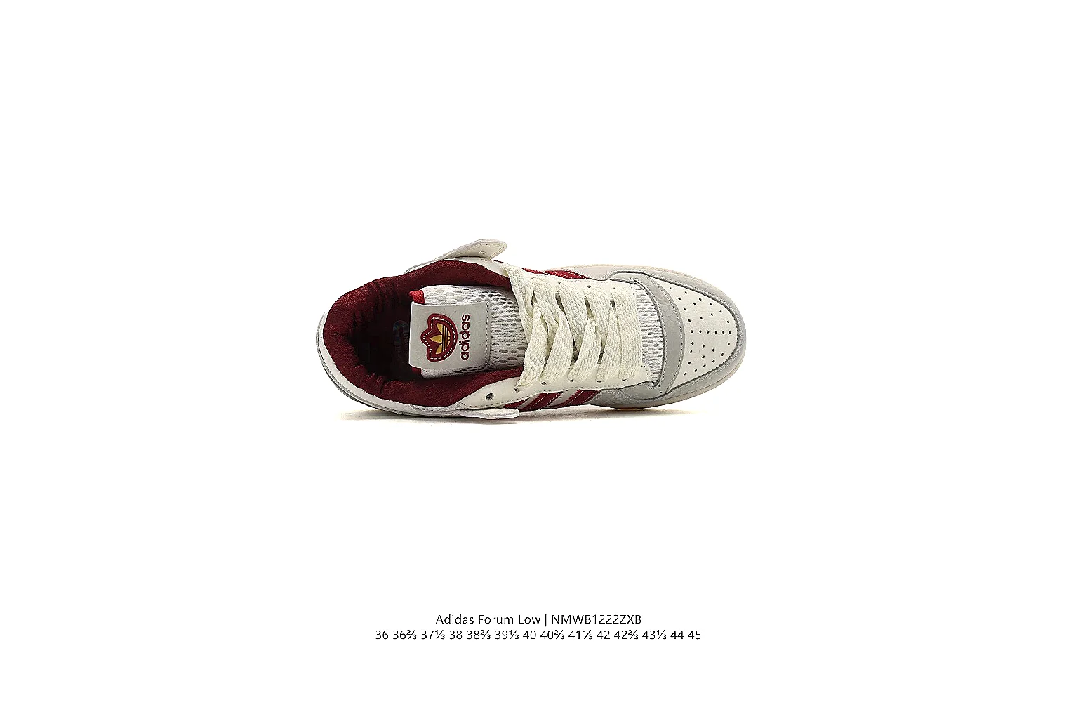 gogobuy.cloud Adidas White Burgundy Campus Low 0959 White Burgundy low-top product image thumbnail 6