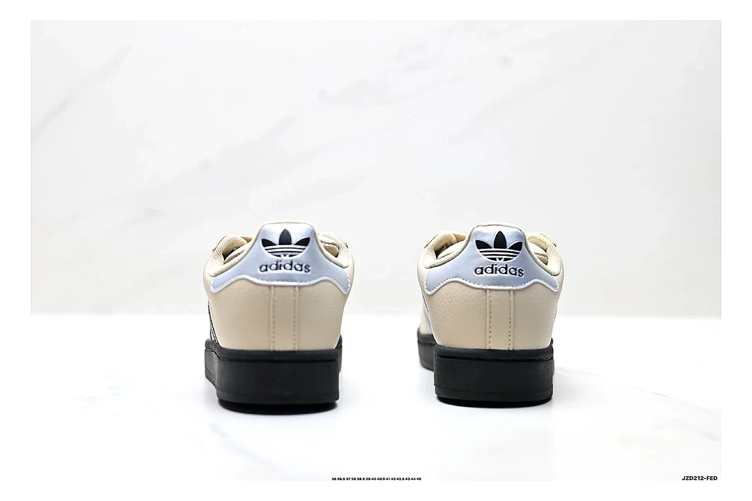 Adidas Originals Samba Cream Black Sneakers shopping brief image showing cream black terrace sneakers with leather texture, side-profile shape, upper panel lines, and outsole detail thumbnail 6