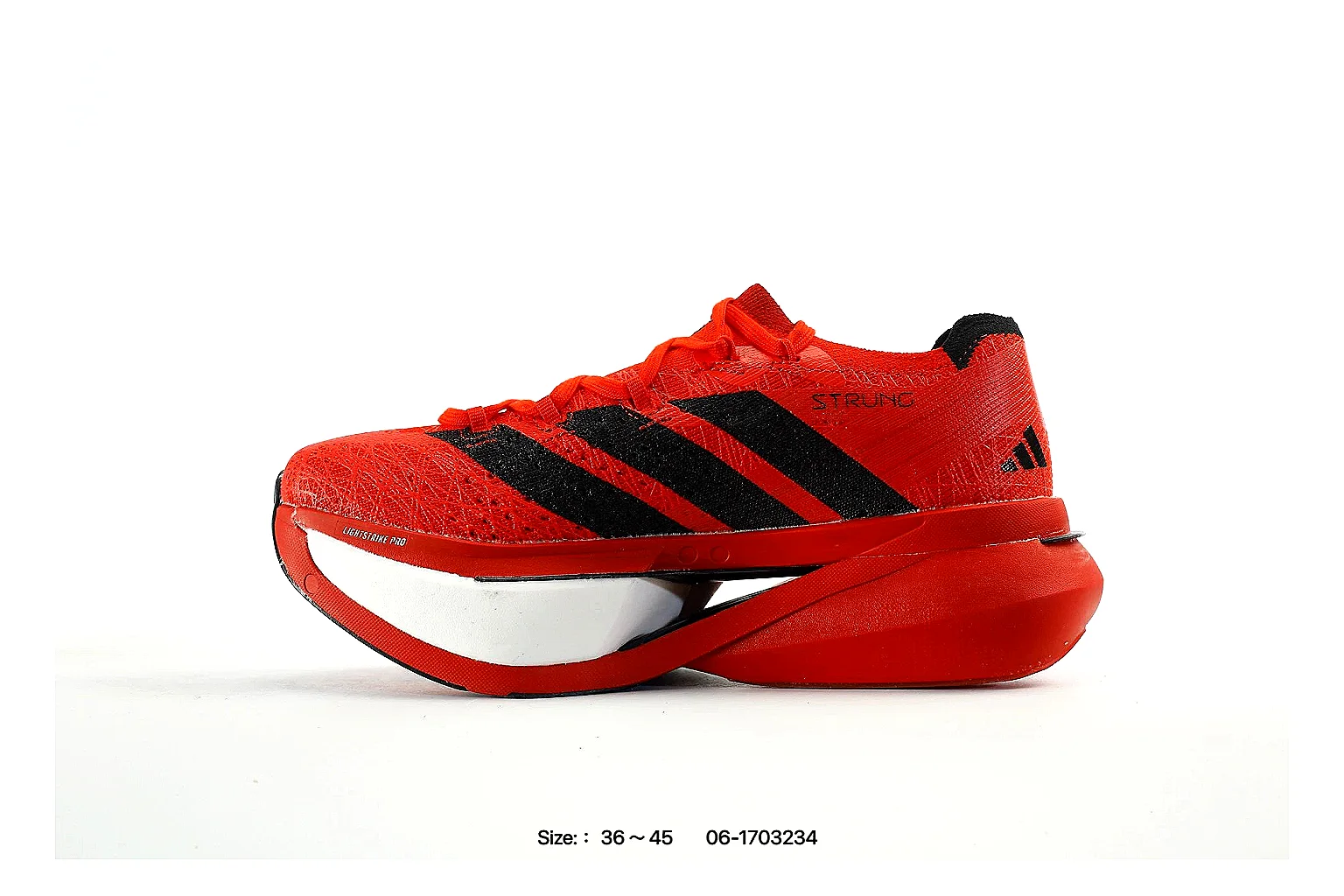 gogobuy.cloud Adidas Red Black Performance Runner 1529 Red Black runner product image thumbnail 5