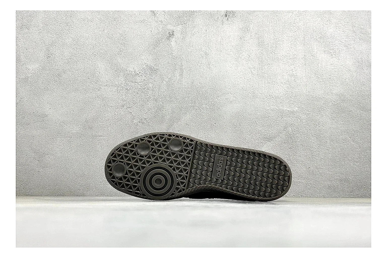 Adidas Samba Jane Black shopping brief photo showing black Mary Jane upper, Samba-style stripes, strap closure, gum outsole, and low terrace shape thumbnail 2