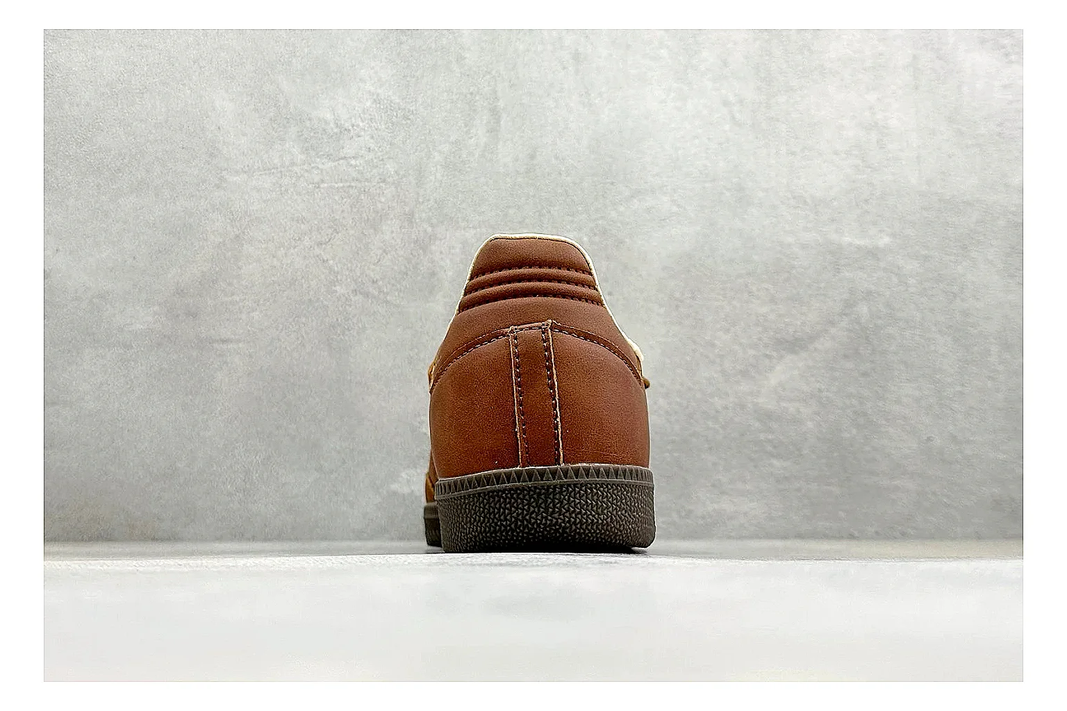 Adidas Samba Jane Brown shopping brief photo showing brown Mary Jane upper, Samba-style side stripes, strap closure, gum outsole, and low terrace profile thumbnail 6