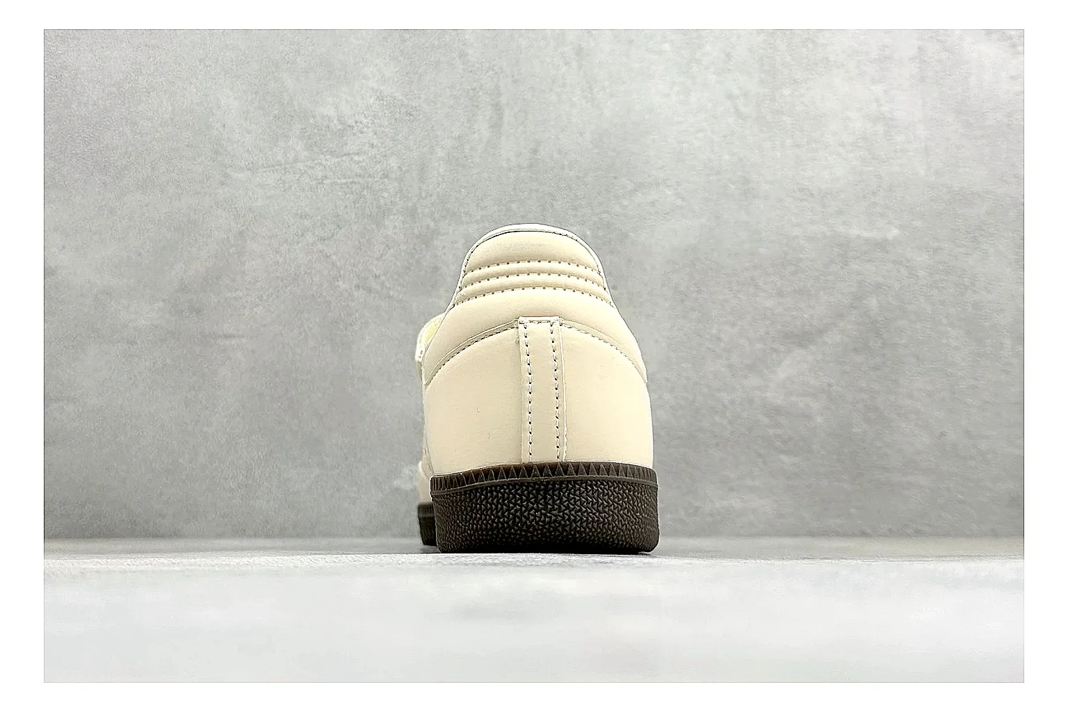 Adidas Samba Jane Cream shopping brief photo showing cream Mary Jane upper, dark gum outsole, Samba-style side stripes, and low strap silhouette thumbnail 6