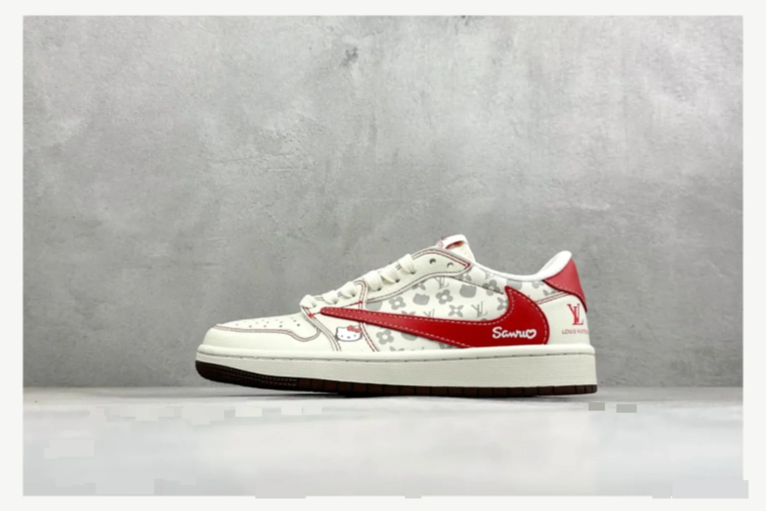 Adidas Samba White Red Low Top shopping brief image SKU 1182167385