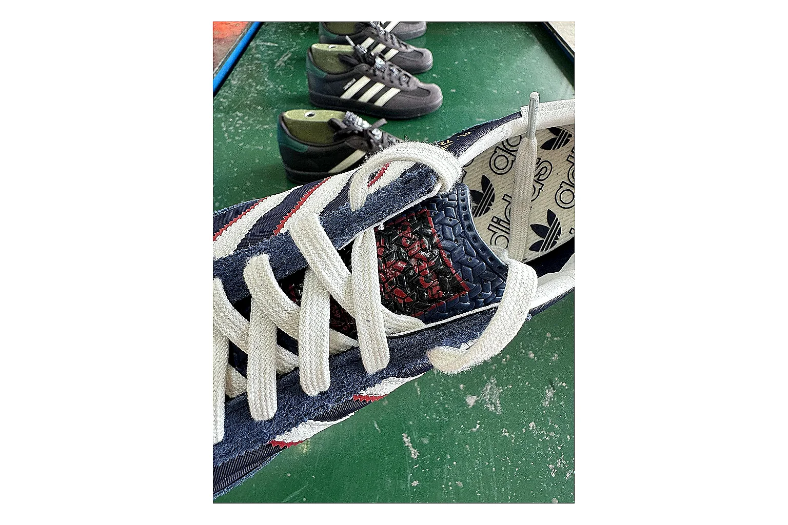 Adidas SL 72 RS Blue White shopping brief image showing white red blue sl 72 rs retro runner with mixed upper and runner shape thumbnail 2
