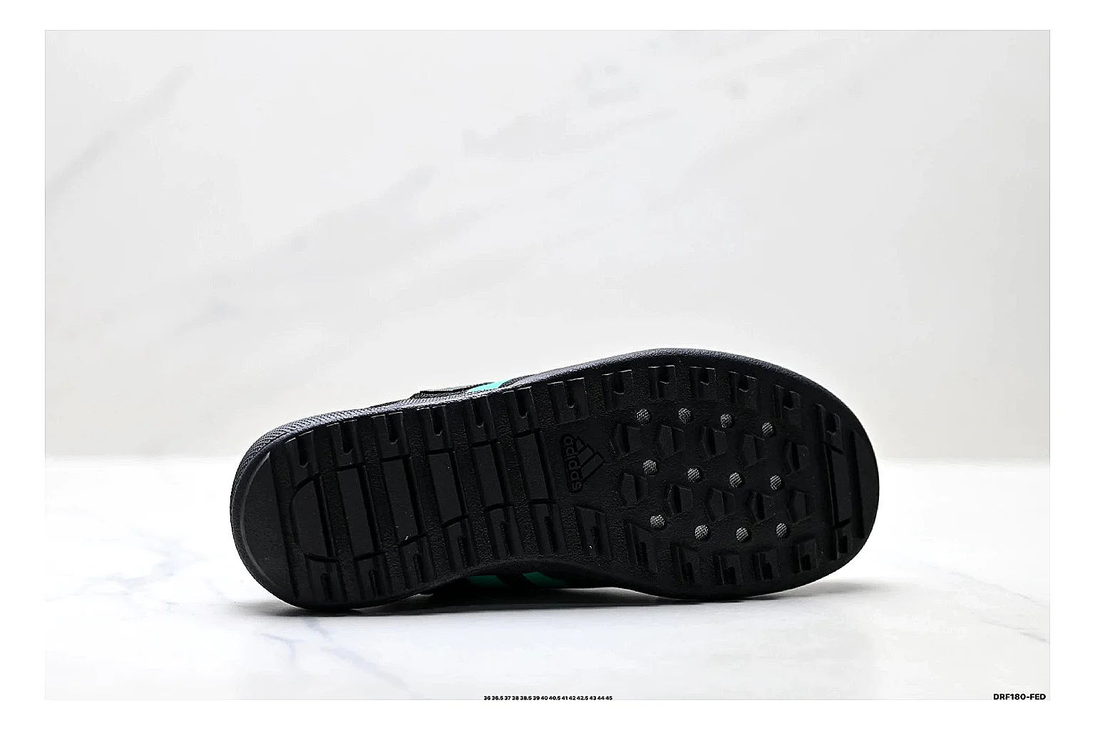 Adidas Terrex Daroga Black Green Sneakers shopping brief image showing black green outdoor trail sneakers with mesh texture, side-profile shape, upper panel lines, and outsole detail thumbnail 2
