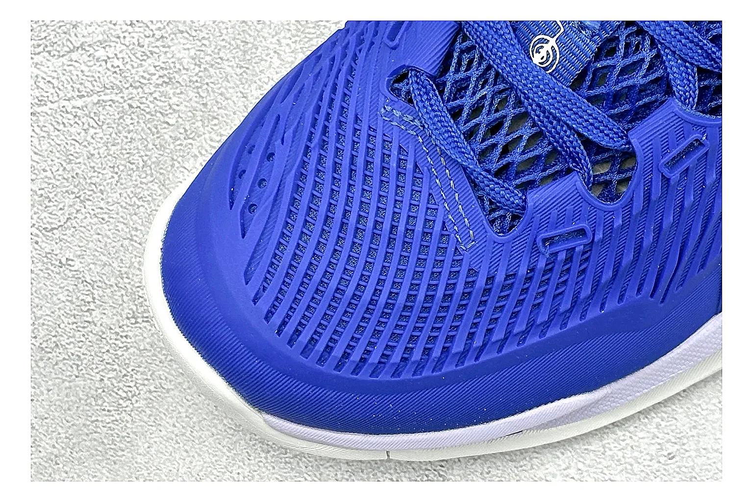 Asics Court FF Royal Blue shopping brief photo showing royal blue court upper, Asics side stripes, supportive sole wall, and stable tennis profile thumbnail 3