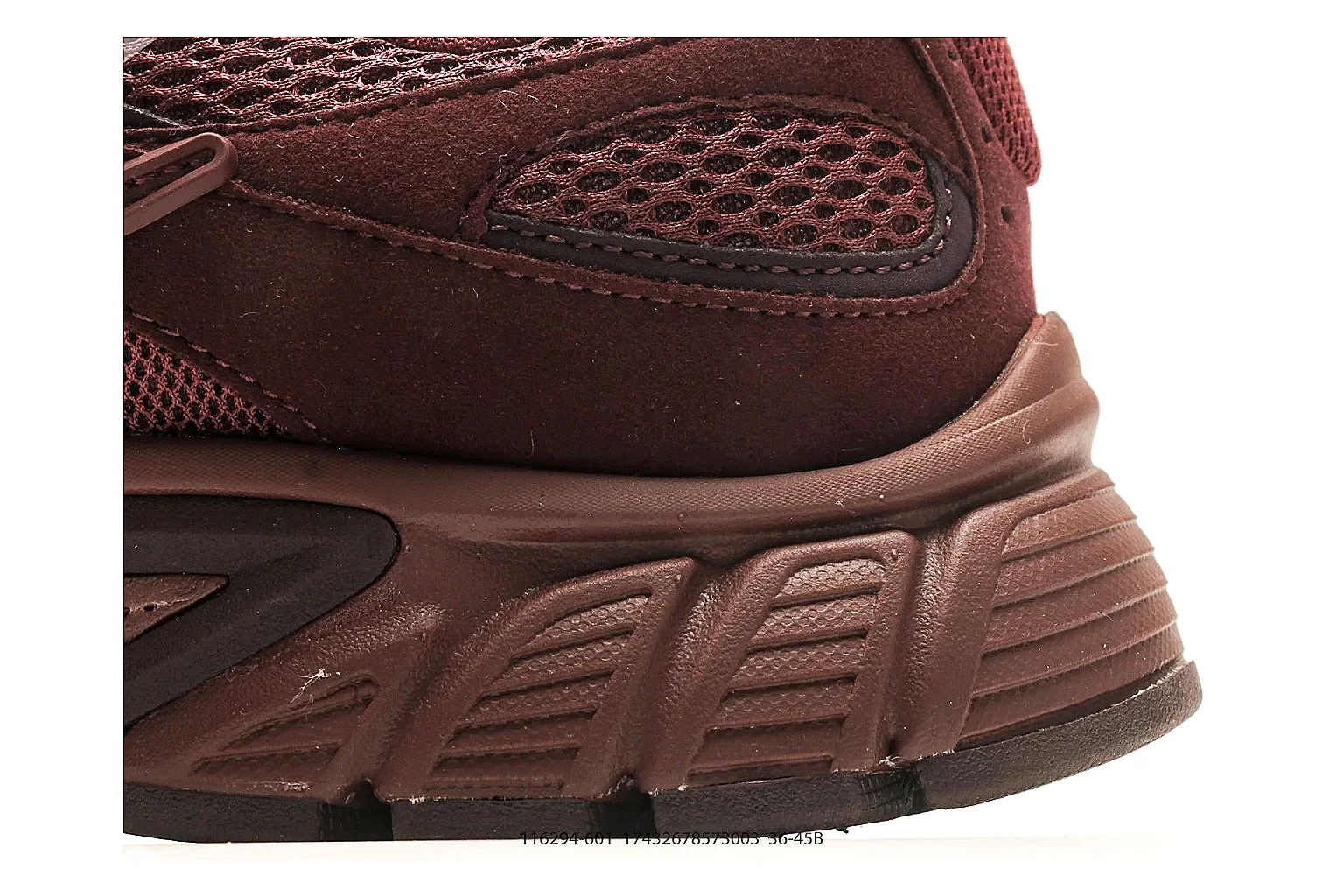 Asics Gel Runner Brown shopping brief photo showing brown mesh-leather runner upper, layered Asics panels, retro running shape, and cushioned sole thumbnail 3