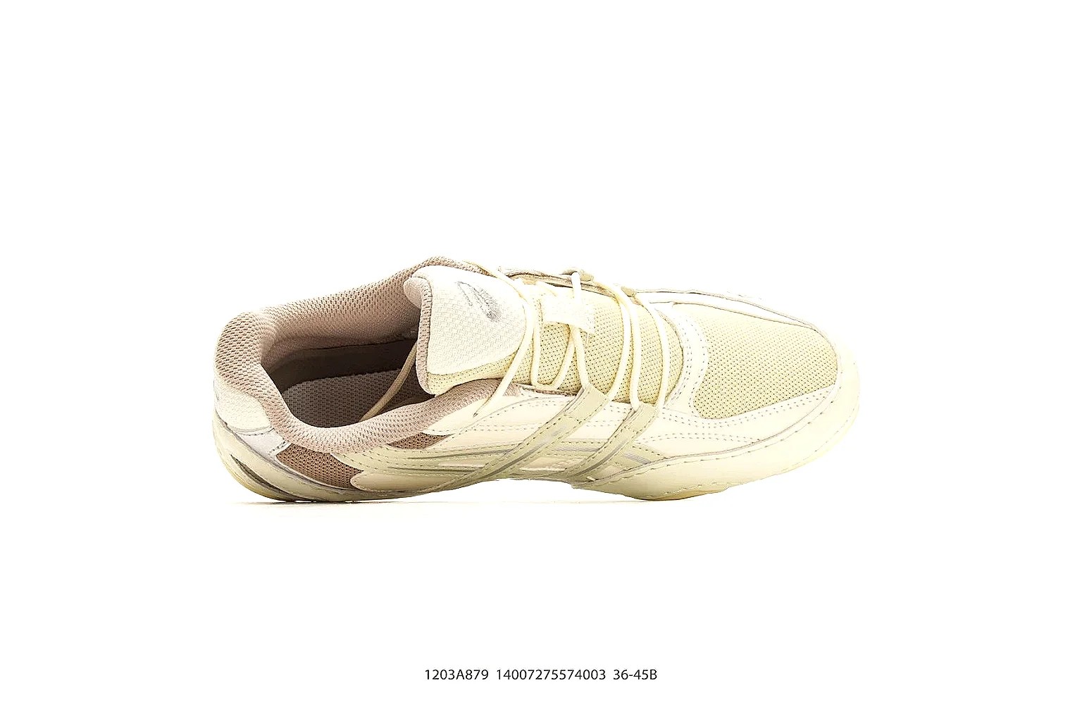 Asics Gel Runner Cream Brown shopping brief photo showing cream brown mesh-leather upper, Asics side panels, retro runner shape, and cushioned sole thumbnail 5