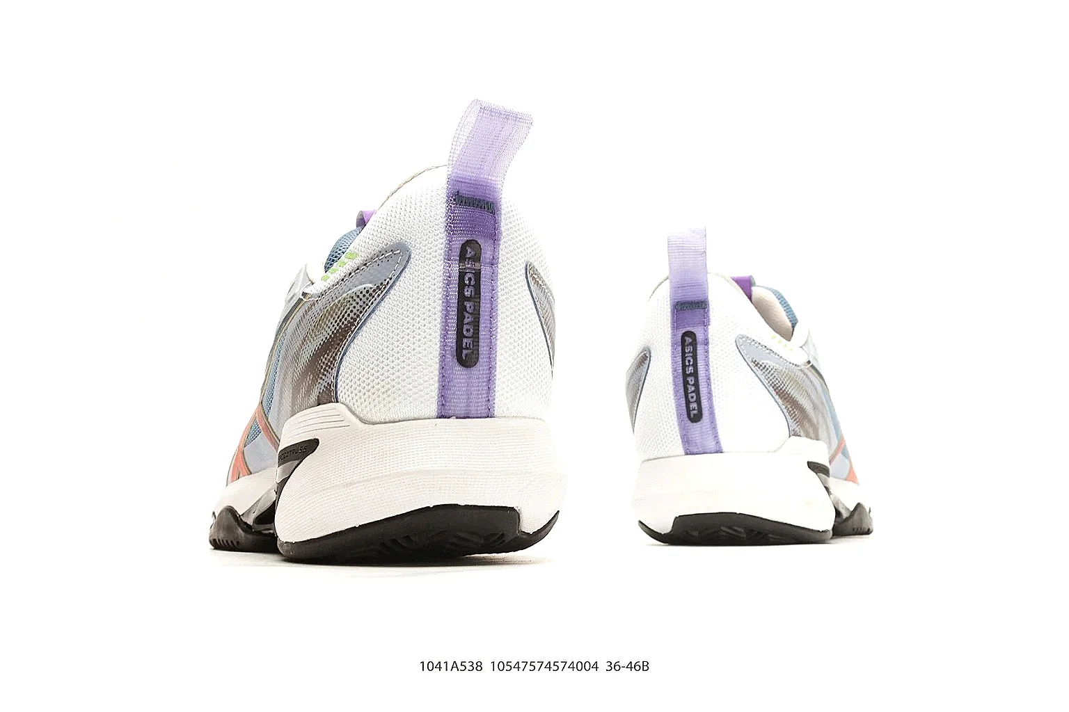 Asics Gel Runner White Blue Orange shopping brief photo showing white mesh-leather runner upper, blue and orange Asics accents, retro running shape, and cushioned sole thumbnail 6