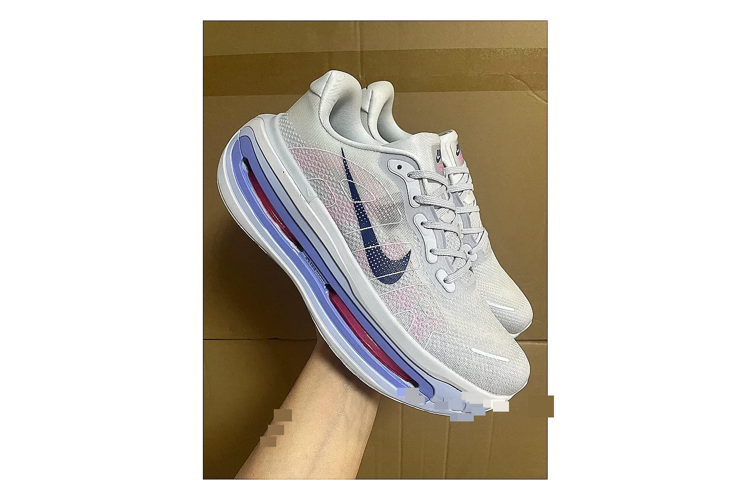 Asics Gel Runner White Purple shopping brief photo showing white mesh-leather runner upper, purple Asics accents, retro running shape, and cushioned sole