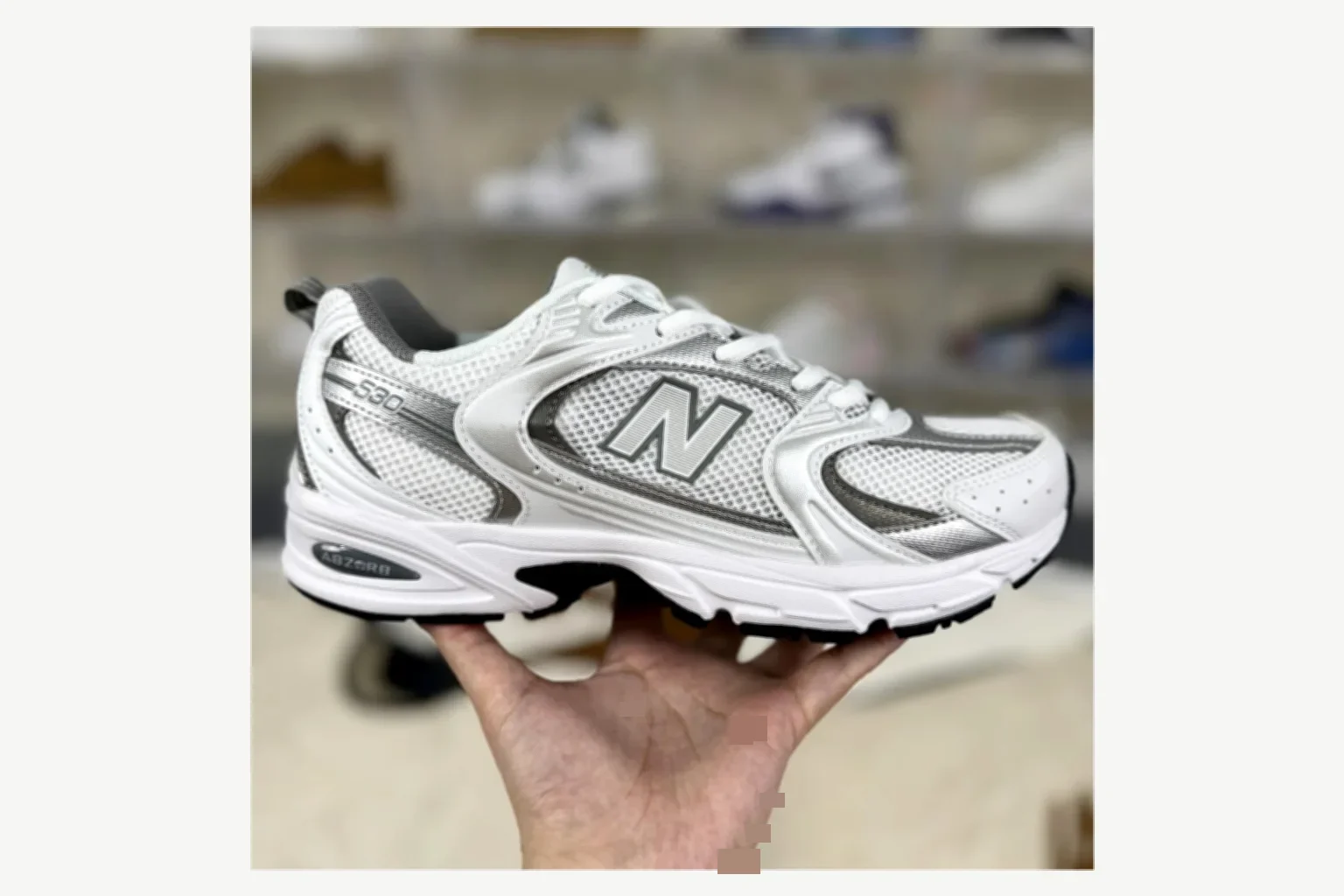 New Balance 530 Gray Blue Runner shopping brief image SKU 1194924594