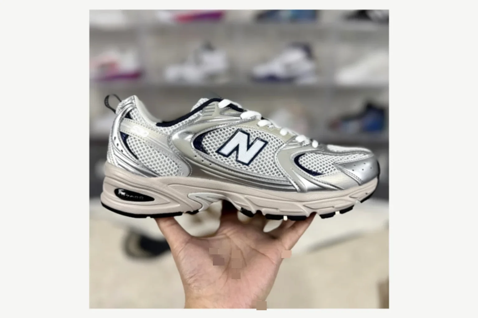 New Balance 530 White Black Runner shopping brief image SKU 1194924648