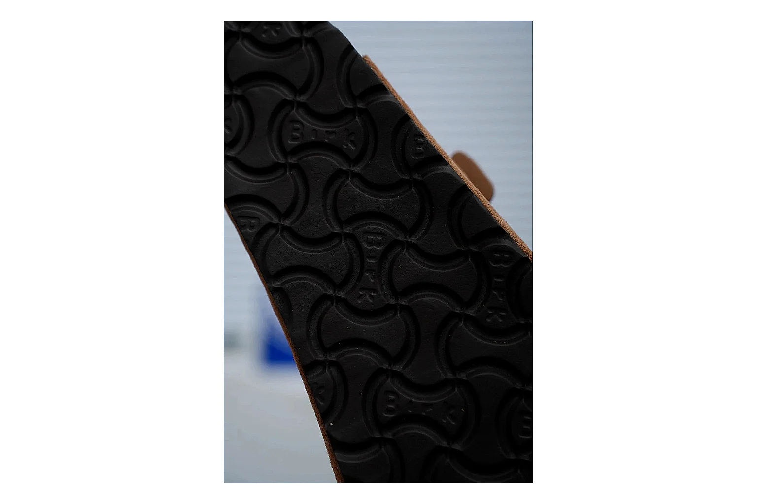 Birkenstock Arizona Tan Cork Slide shopping brief image showing warm brown upper, adjustable buckles and contoured footbed for easy casual outfits thumbnail 2