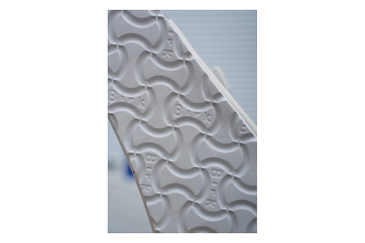 Birkenstock Arizona White Cork Slide shopping brief image showing adjustable buckles, contoured footbed and black outsole for clean summer casual styling thumbnail 2