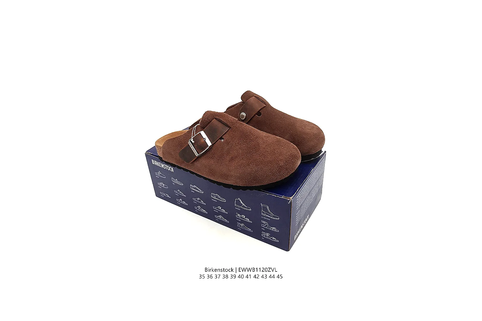 gogobuy.cloud Birkenstock Brown Suede Clog 0876 Brown mule product image