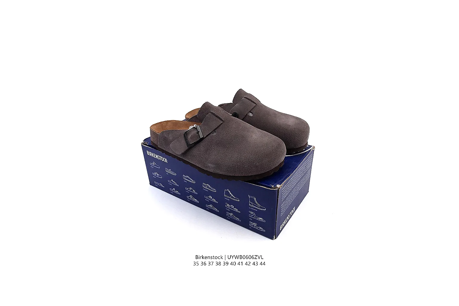 gogobuy.cloud Birkenstock Dark Grey Suede Clog 0889 Dark Grey mule product image