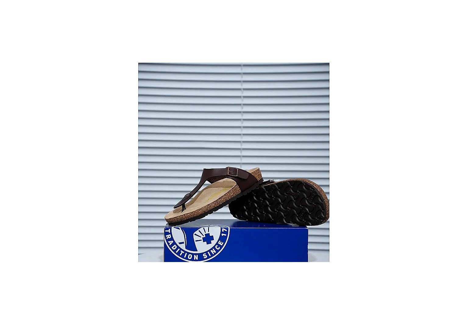 Birkenstock Boston Mocha Cork Clog shopping brief image showing closed toe, suede-look upper, side buckle and contoured footbed for relaxed year-round styling thumbnail 4