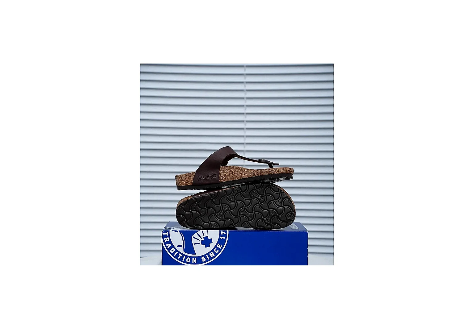 Birkenstock Boston Mocha Cork Clog shopping brief image showing closed toe, suede-look upper, side buckle and contoured footbed for relaxed year-round styling thumbnail 5