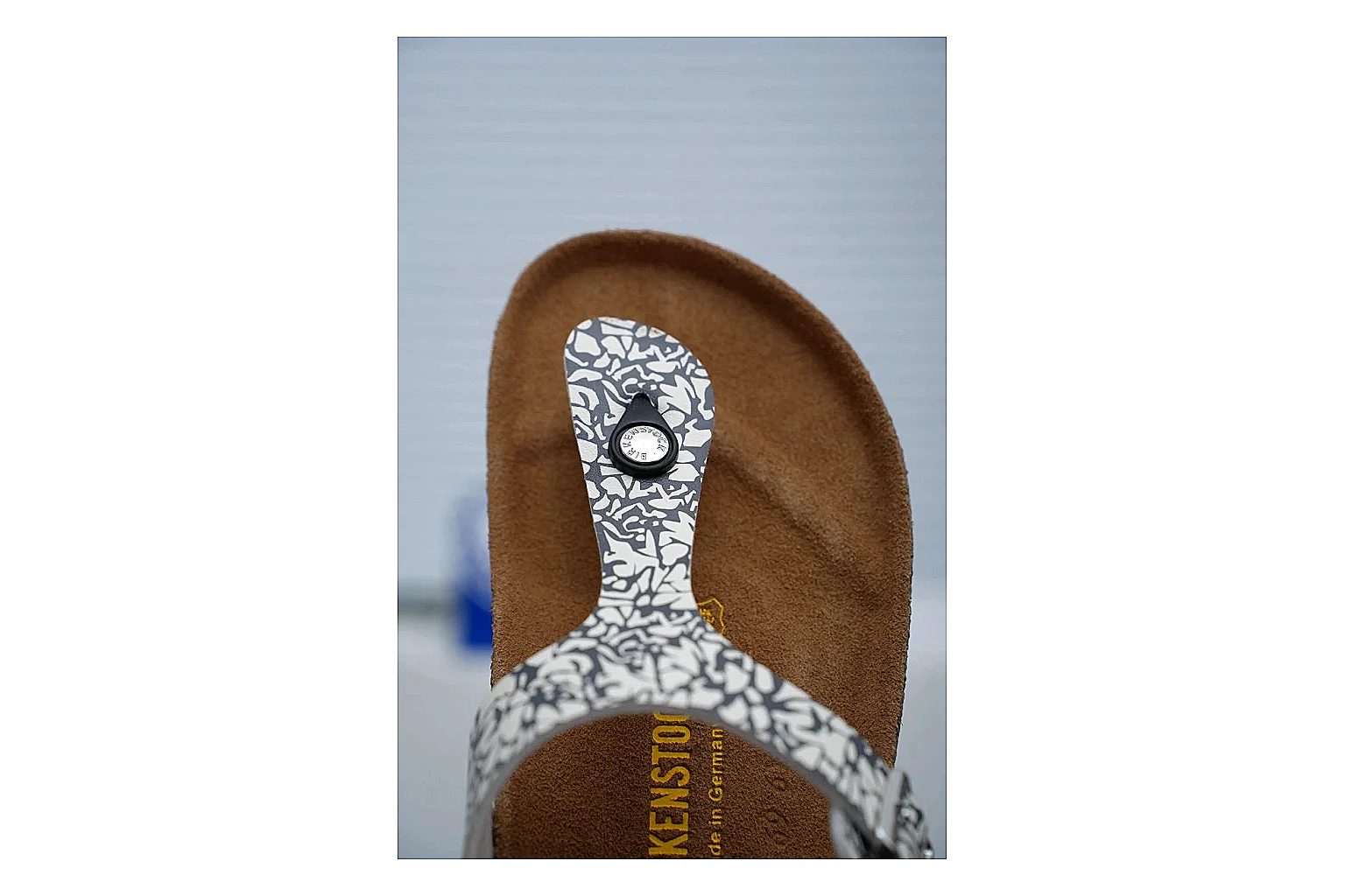 Birkenstock Silver Crystal Cork Slide shopping brief image showing sparkling straps, adjustable buckles and contoured footbed for casual comfort with shine thumbnail 3