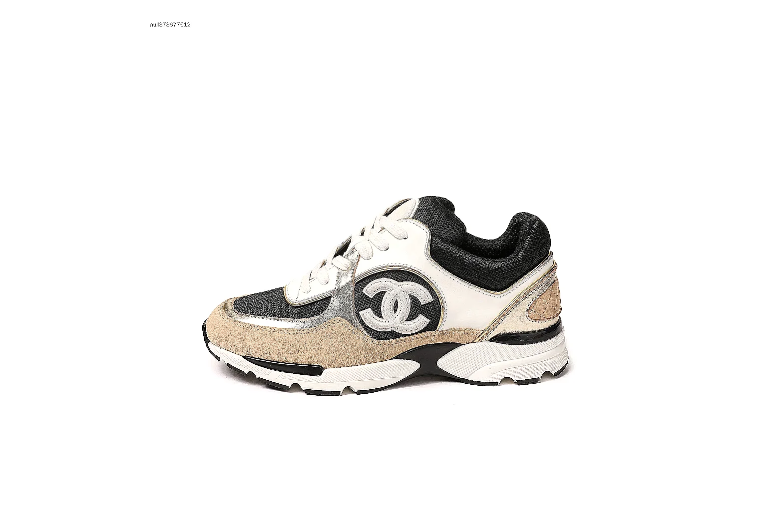 GogoBuy agent brief photos for Chanel Beige Black Runner Sneaker thumbnail 2