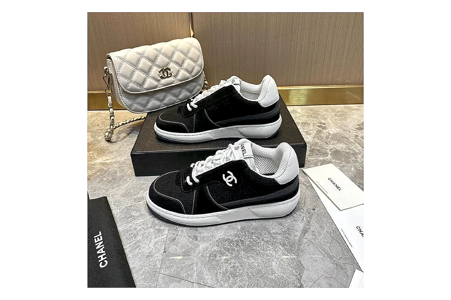 GogoBuy agent brief photos for Chanel Black Runner Sneaker thumbnail 3