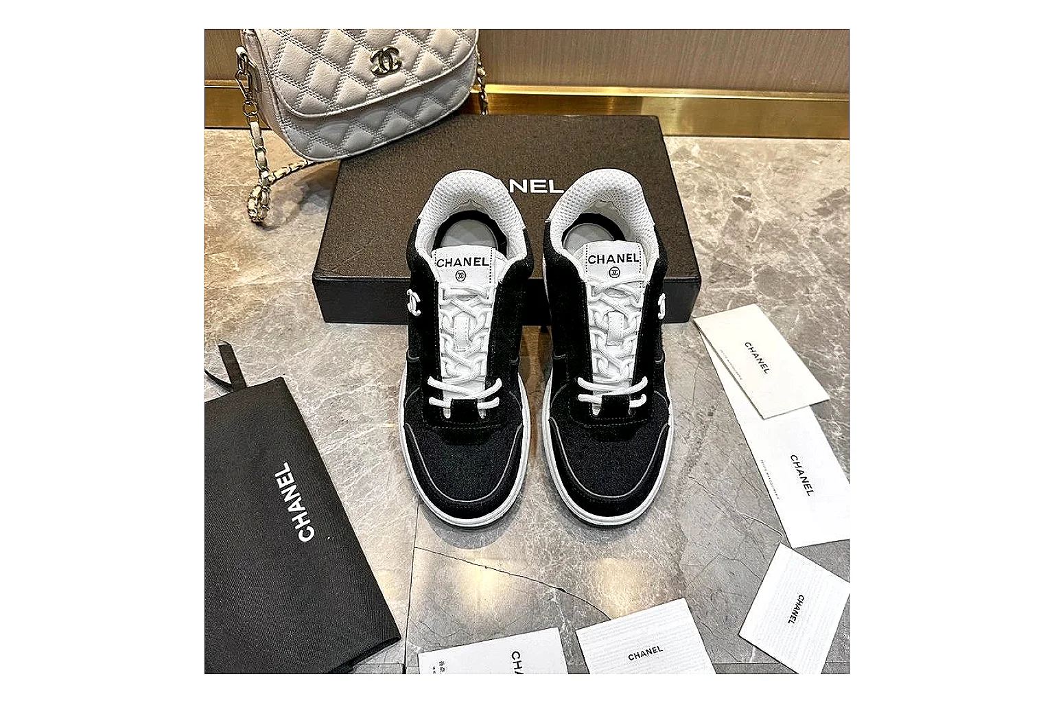 GogoBuy agent brief photos for Chanel Black Runner Sneaker