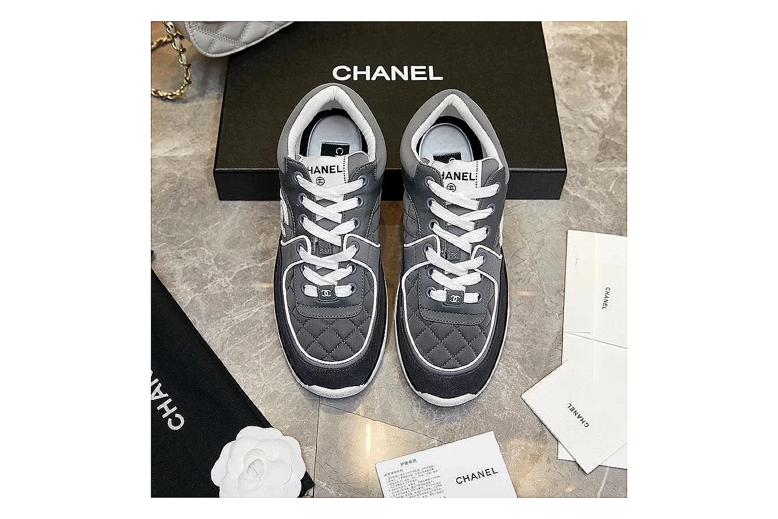 GogoBuy agent brief photos for Chanel Black Runner Sneaker