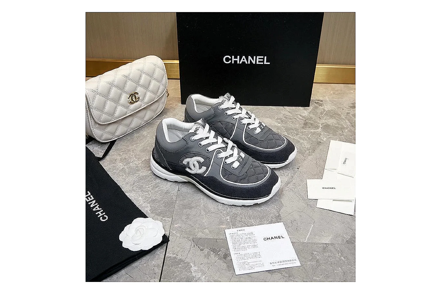 GogoBuy agent brief photos for Chanel Black Runner Sneaker thumbnail 4