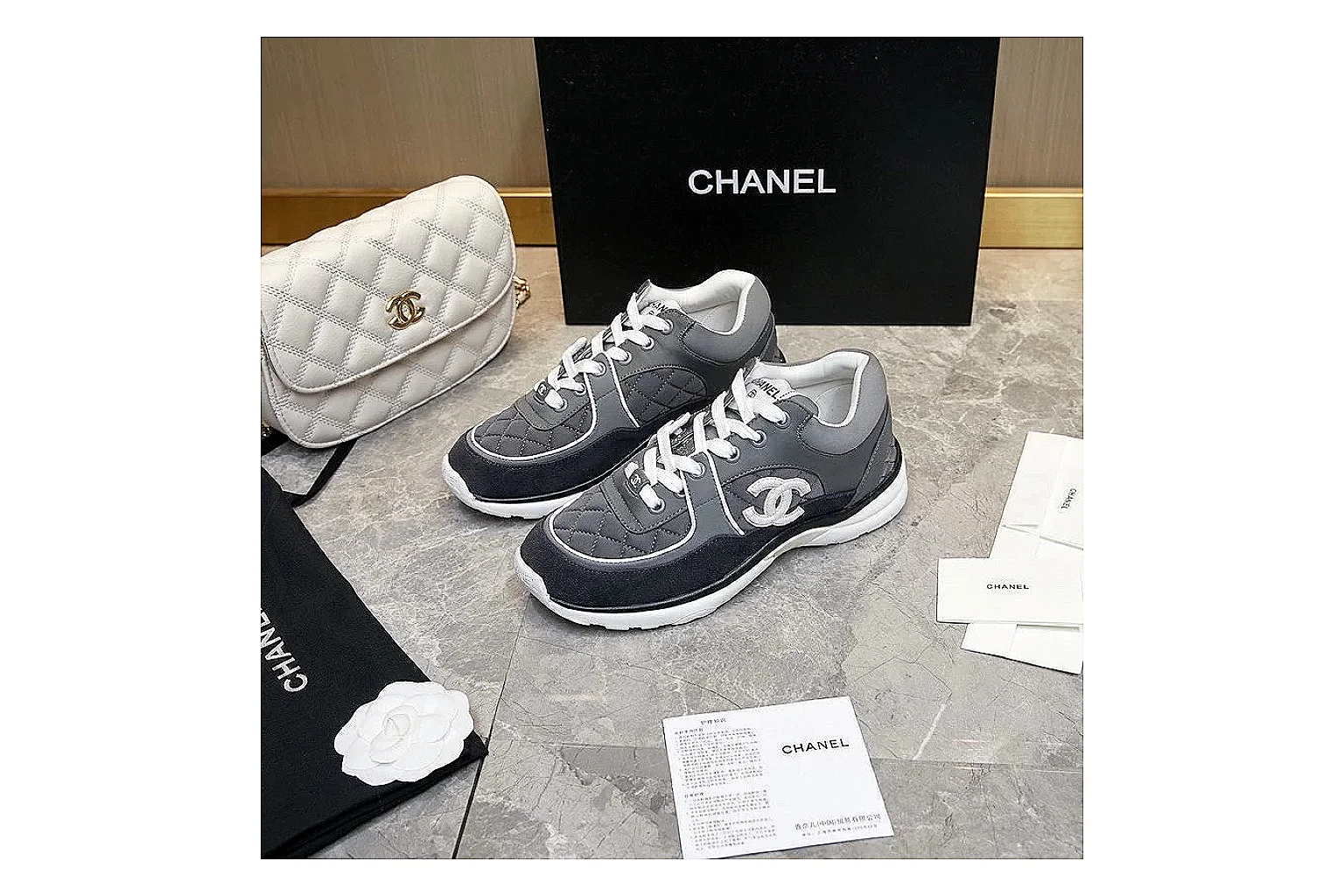 GogoBuy agent brief photos for Chanel Black Runner Sneaker thumbnail 5