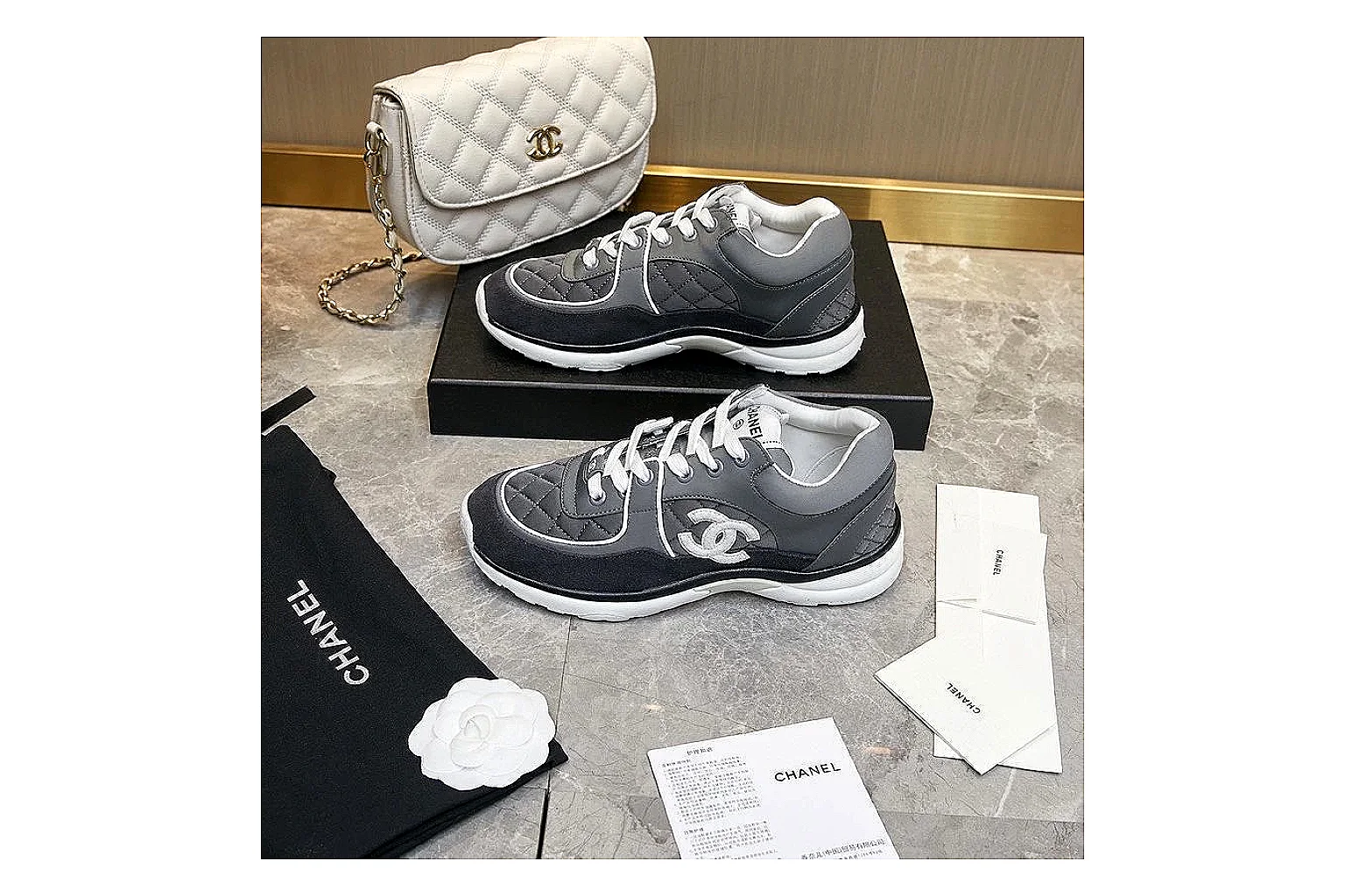 GogoBuy agent brief photos for Chanel Black Runner Sneaker thumbnail 6