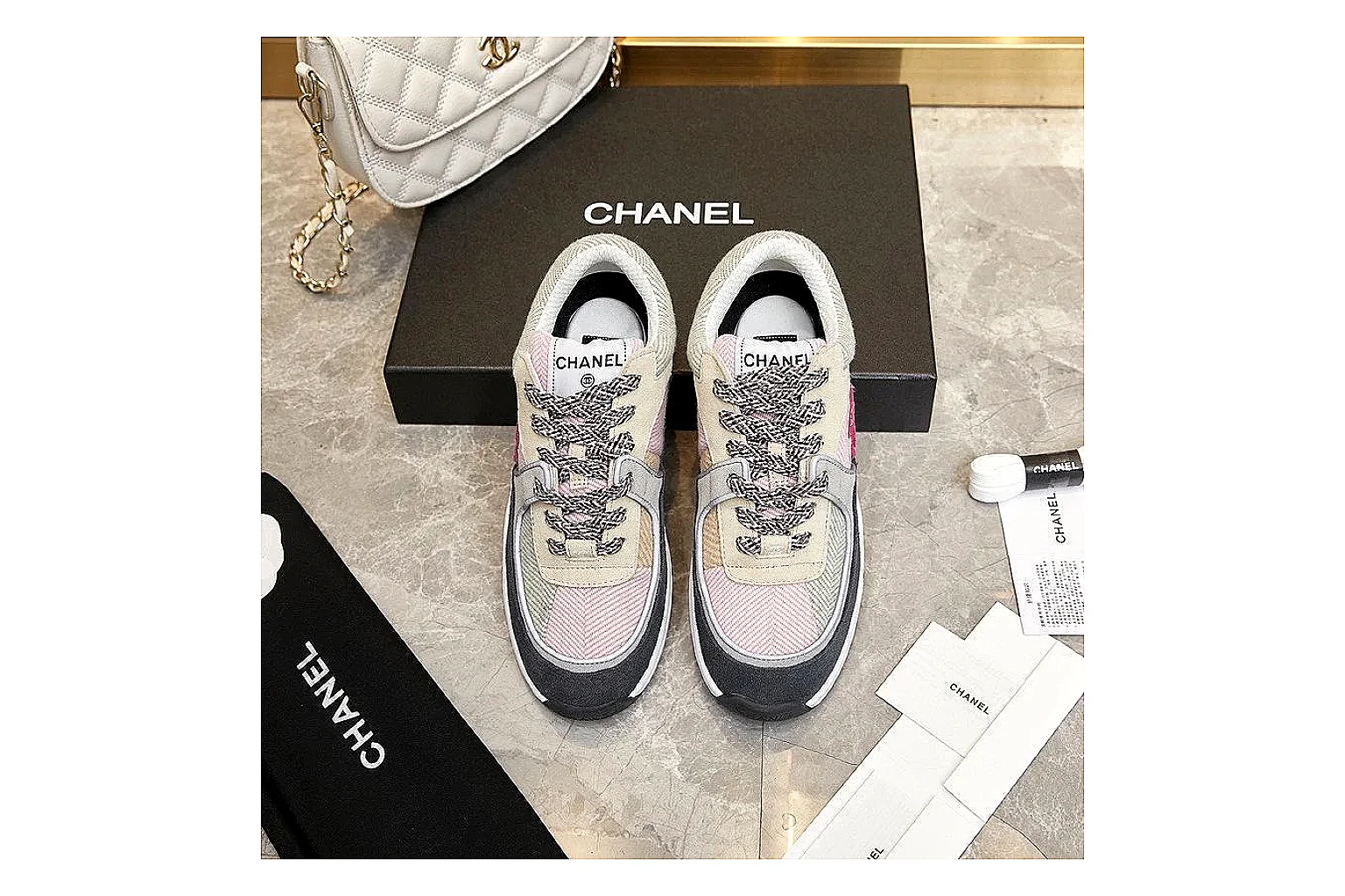 GogoBuy agent brief photos for Chanel Black Runner Sneaker