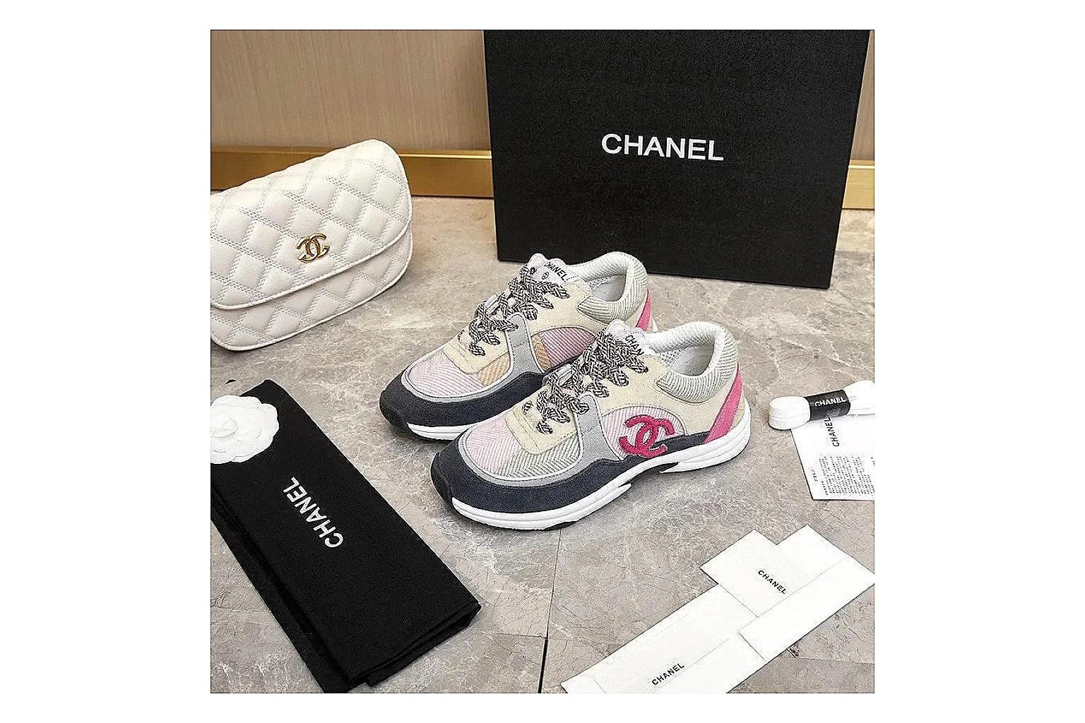 GogoBuy agent brief photos for Chanel Black Runner Sneaker thumbnail 4