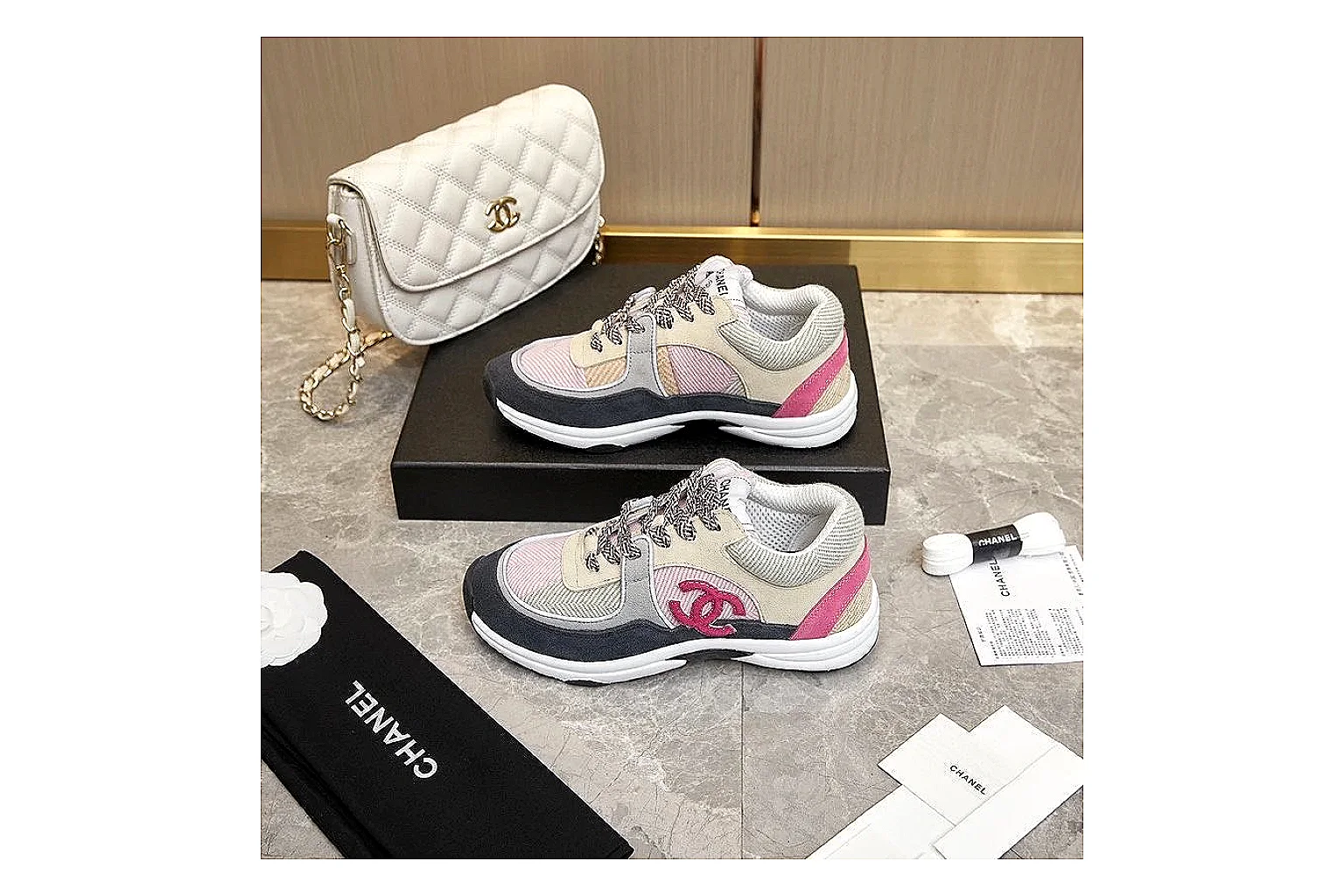 GogoBuy agent brief photos for Chanel Black Runner Sneaker thumbnail 6