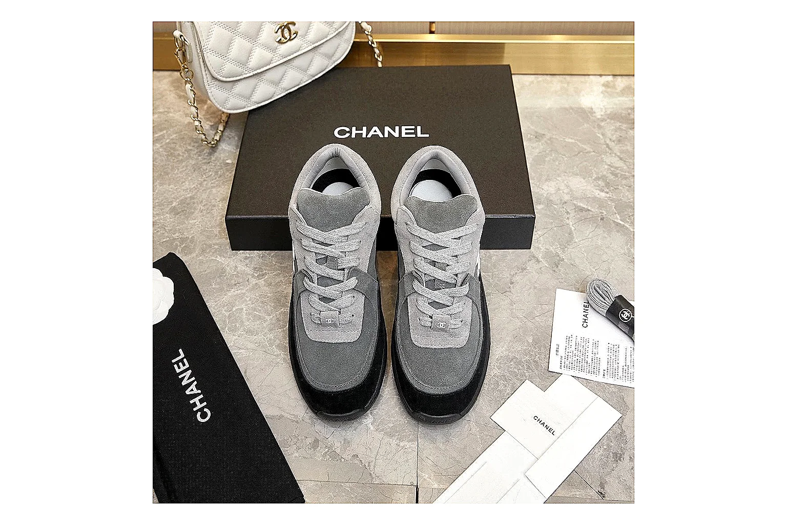 GogoBuy agent brief photos for Chanel Black Runner Sneaker