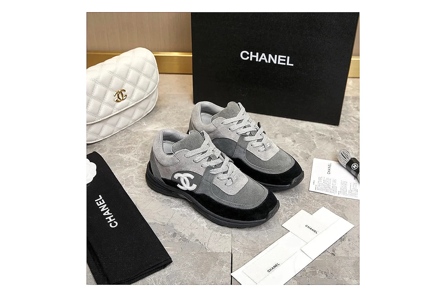 GogoBuy agent brief photos for Chanel Black Runner Sneaker thumbnail 5