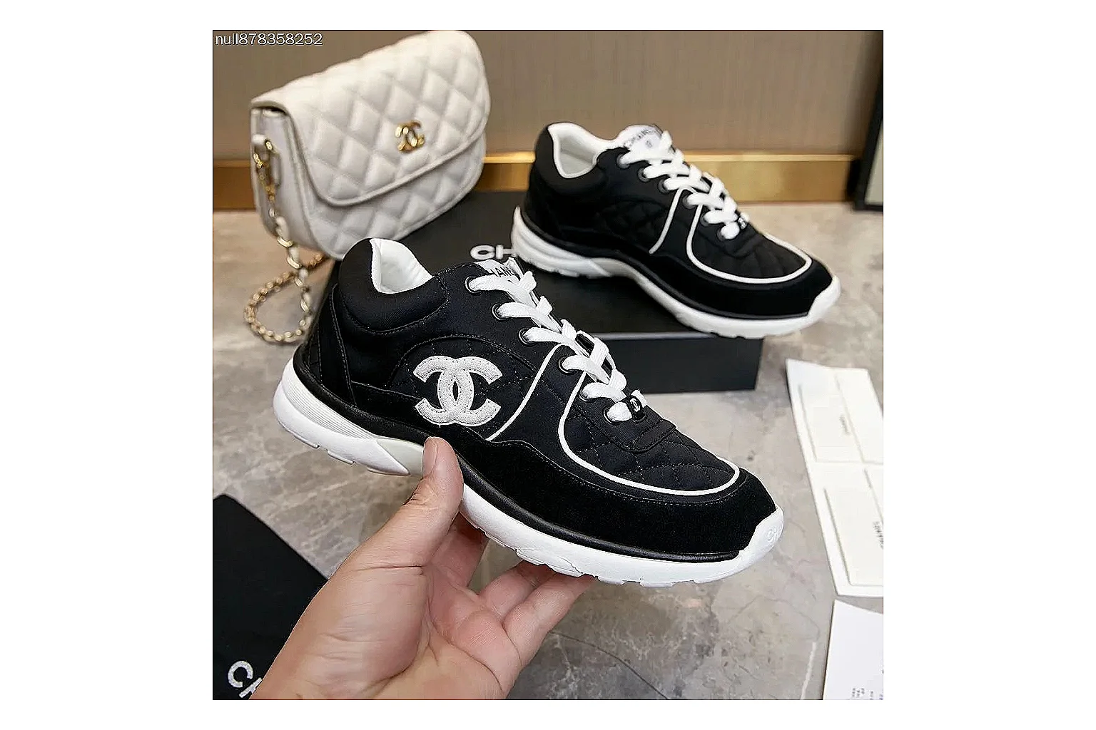 GogoBuy agent brief photos for Chanel Black Runner Sneaker thumbnail 3