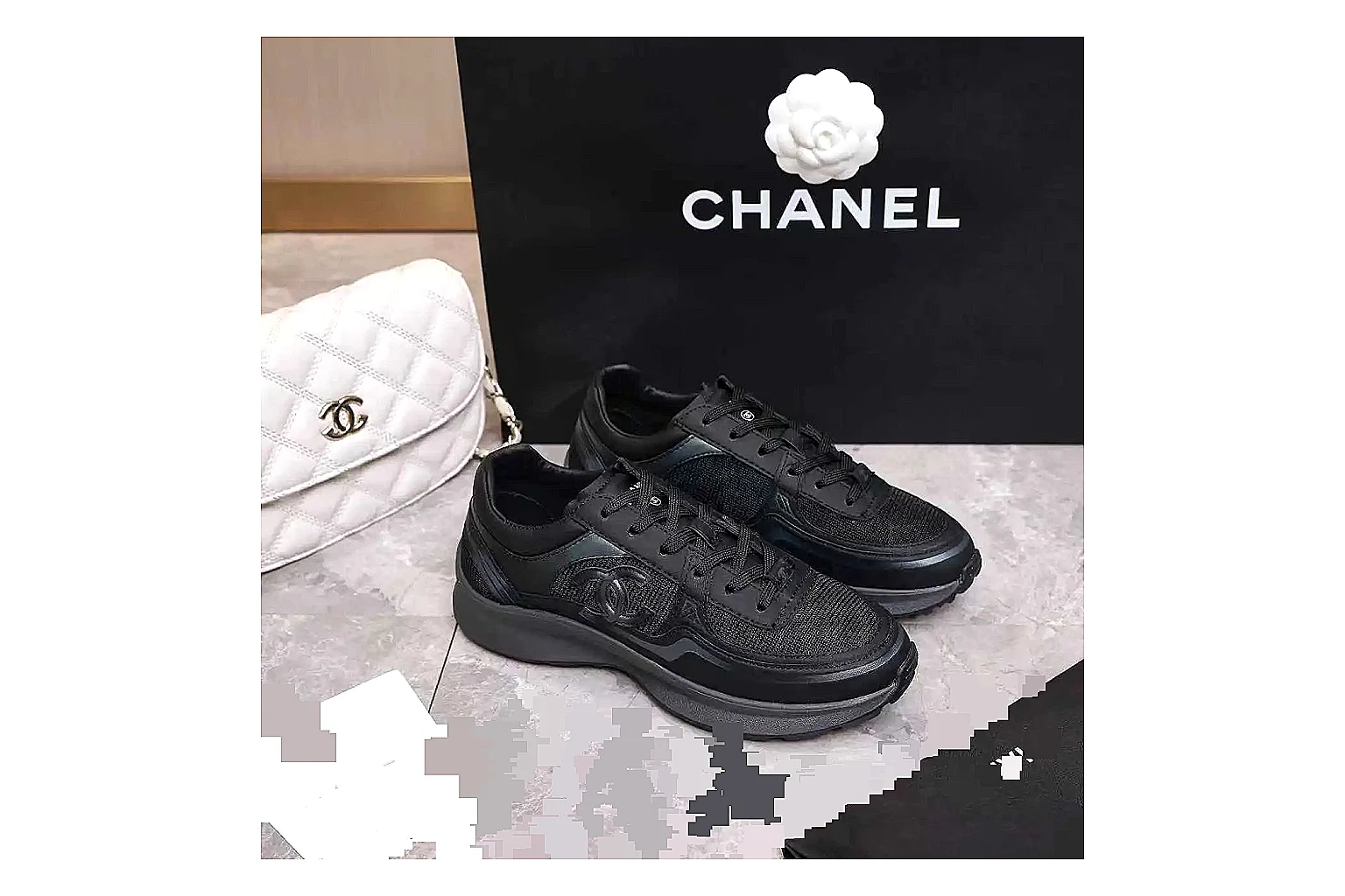 GogoBuy agent brief photos for Chanel Black Runner Sneaker thumbnail 4