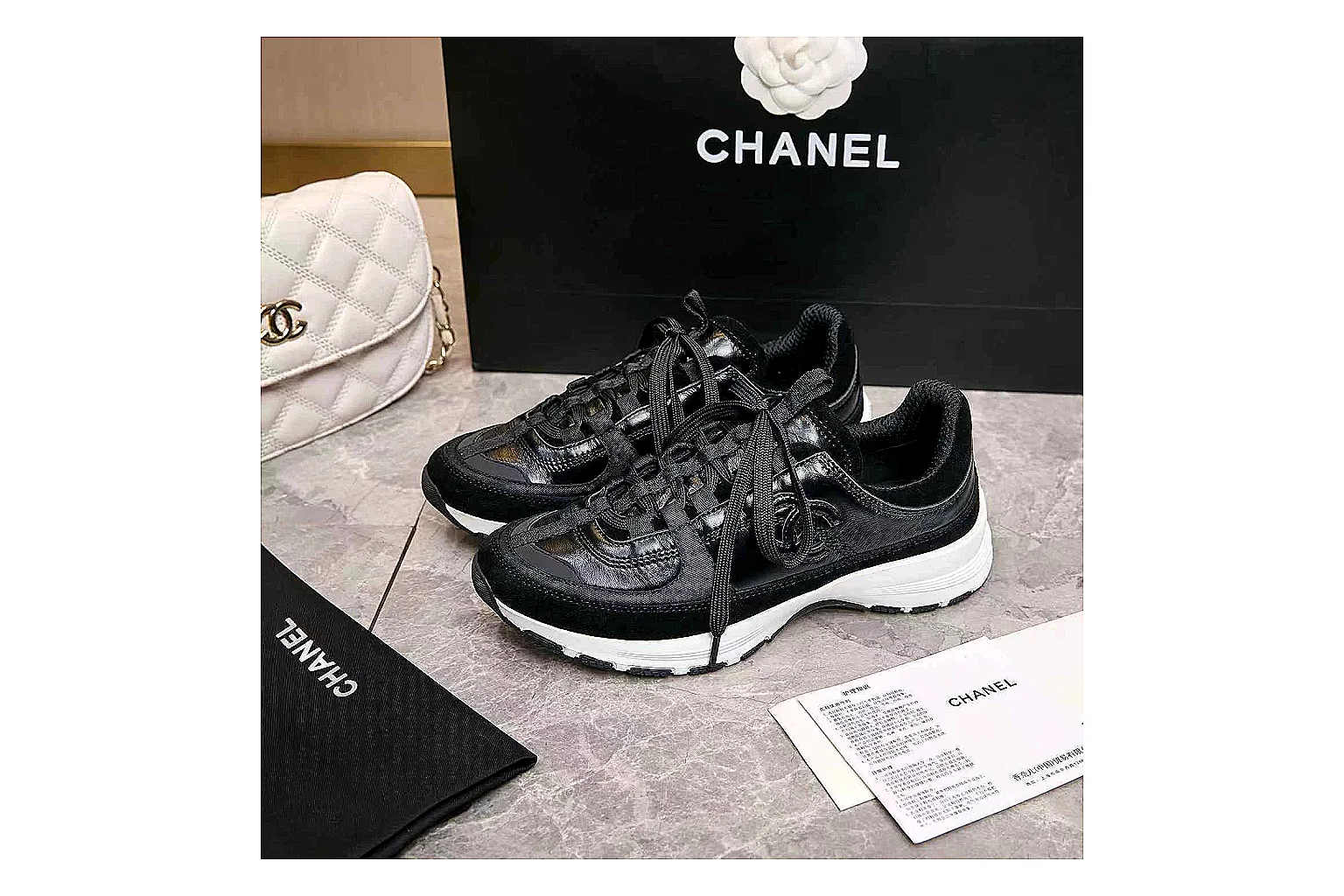 GogoBuy agent brief photos for Chanel Black Runner Sneaker thumbnail 5