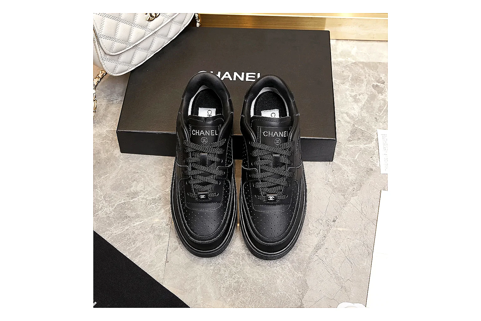 GogoBuy agent brief photos for Chanel Black Runner Sneaker