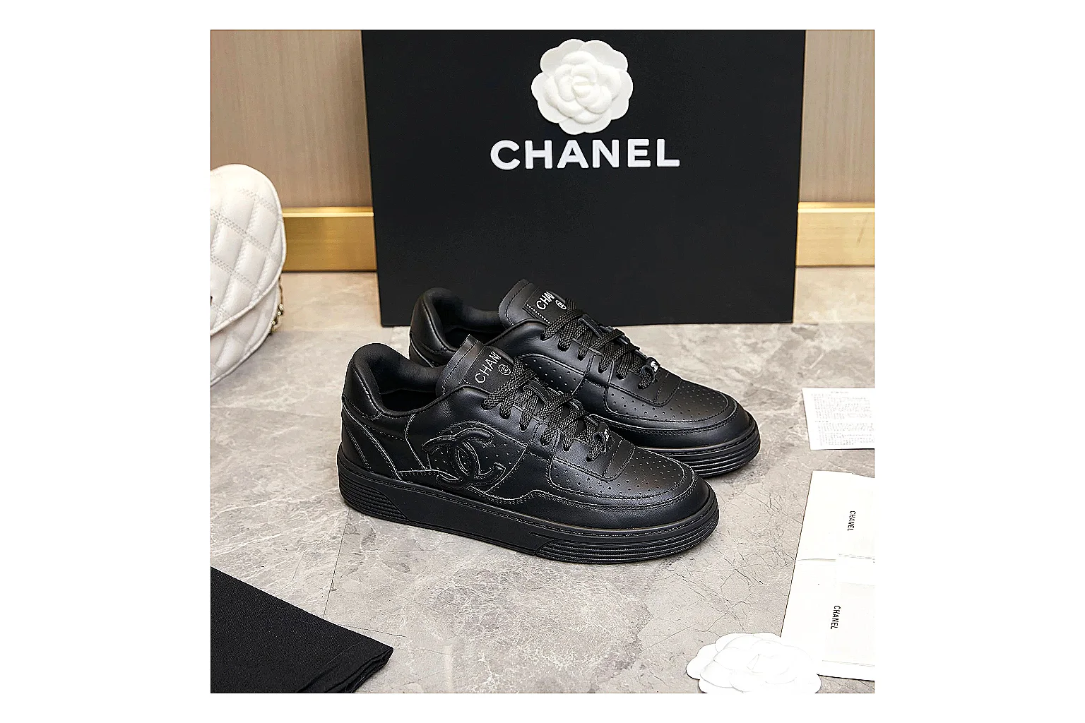 GogoBuy agent brief photos for Chanel Black Runner Sneaker thumbnail 4