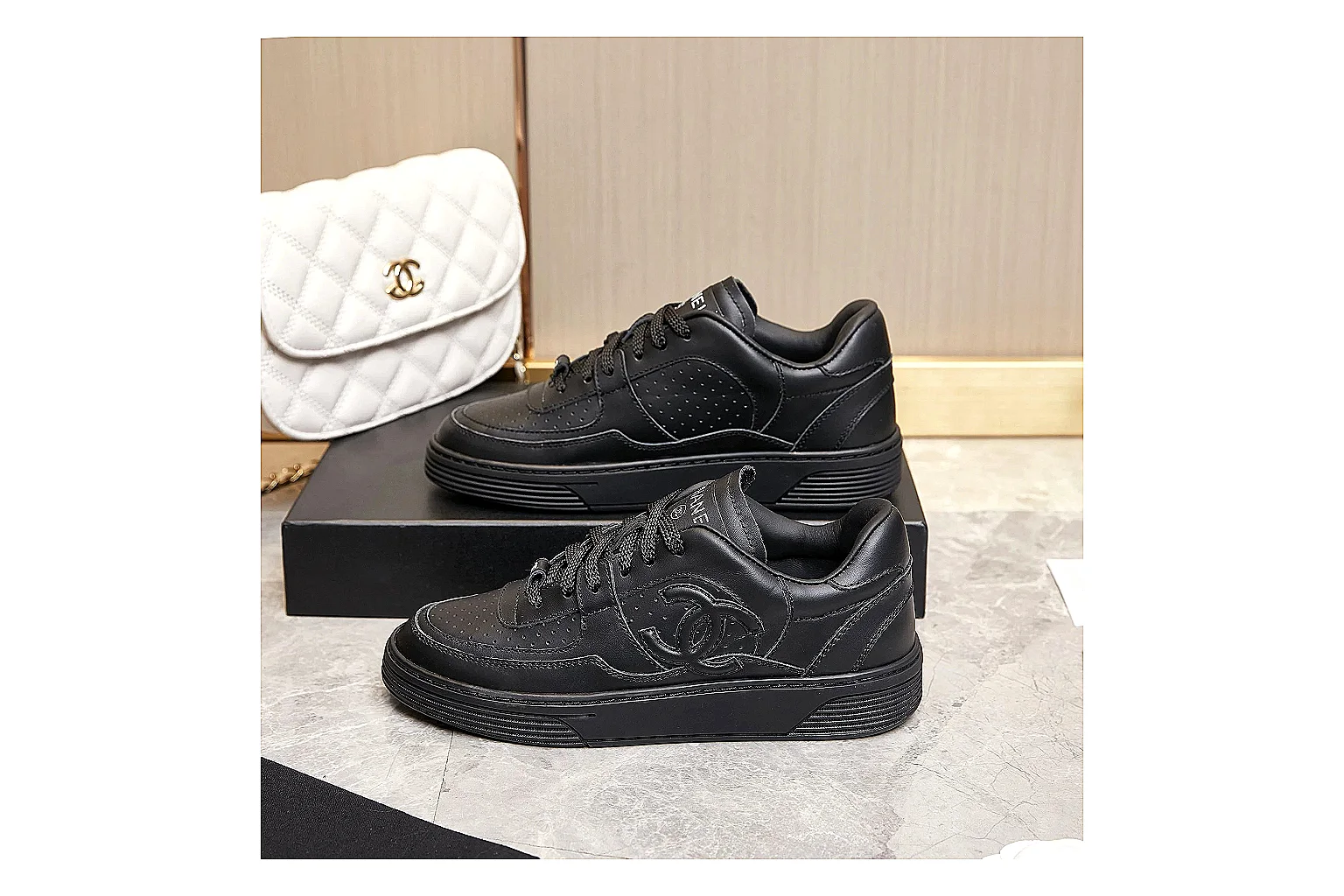 GogoBuy agent brief photos for Chanel Black Runner Sneaker thumbnail 6